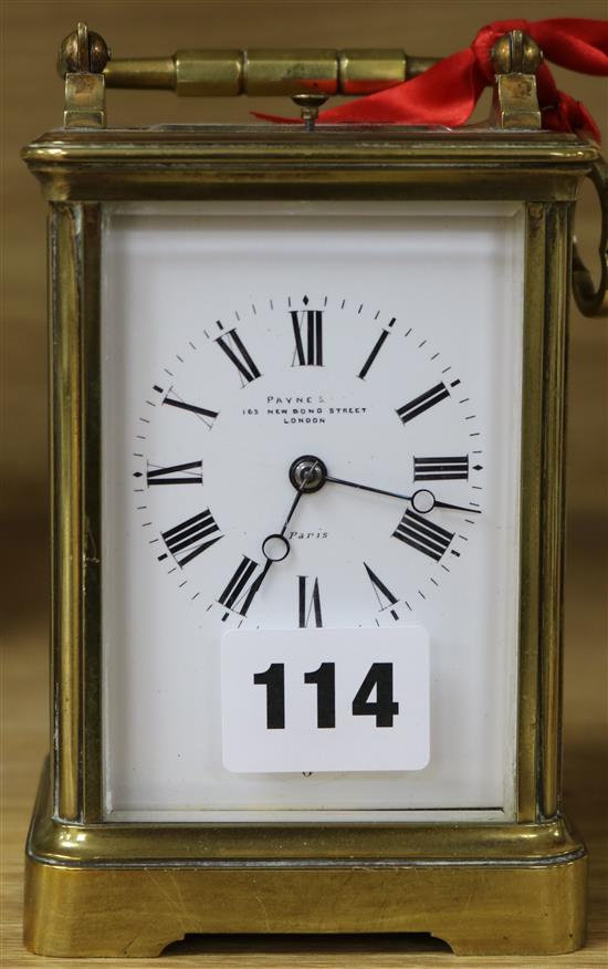An hour repeating carriage clock